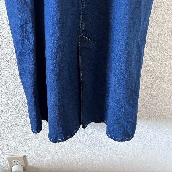 M Jeans Women’s Skirt Overall Medium Blue cottage Core Western Coastal Rodeo - Picture 10 of 10